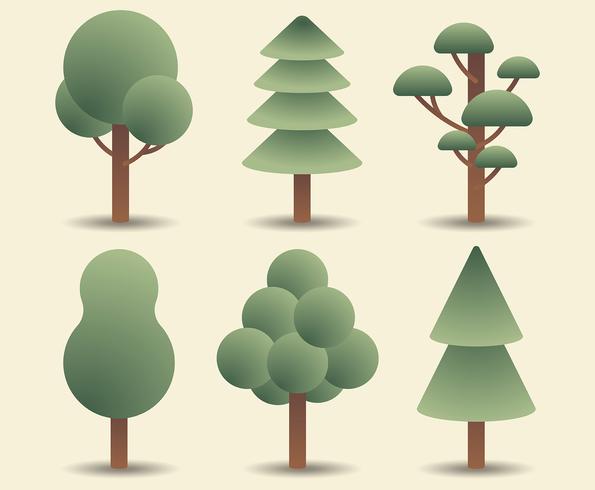 Tree Clipart Set  vector