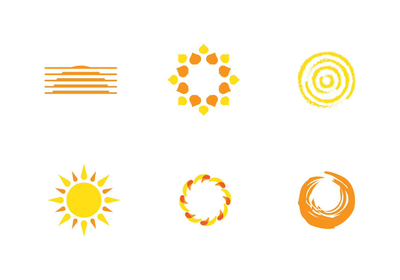 Vector Logos And Elements Of Sun And Water - HooDoo Wallpaper