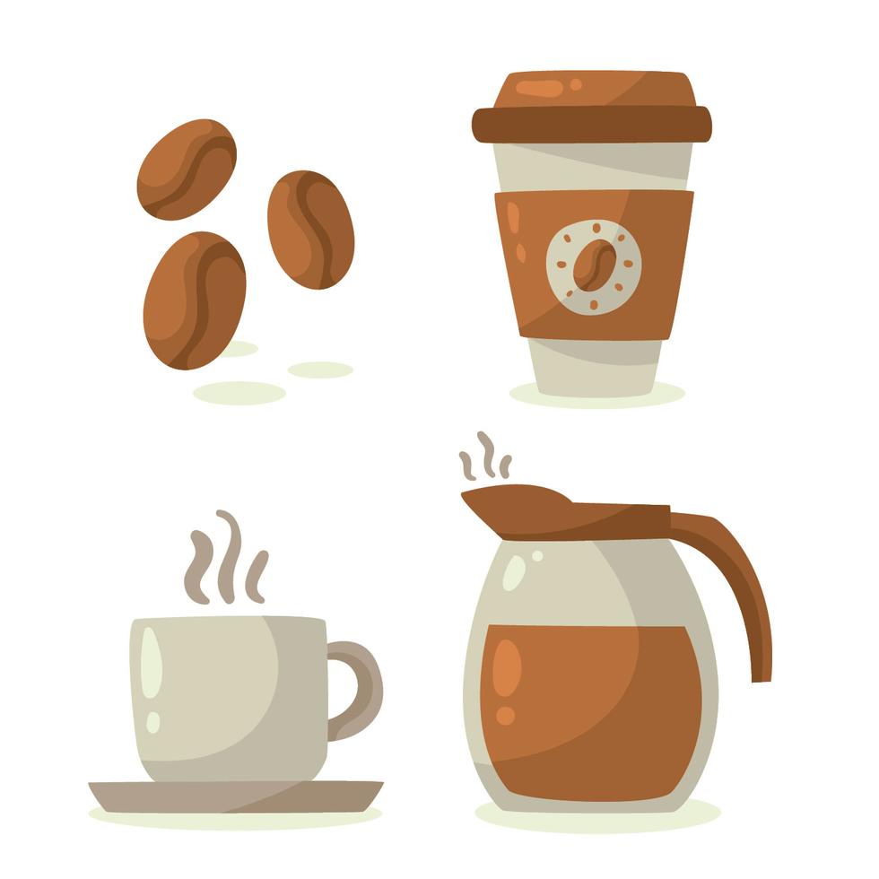 Coffee Elements Vector 358759 Vector Art at Vecteezy