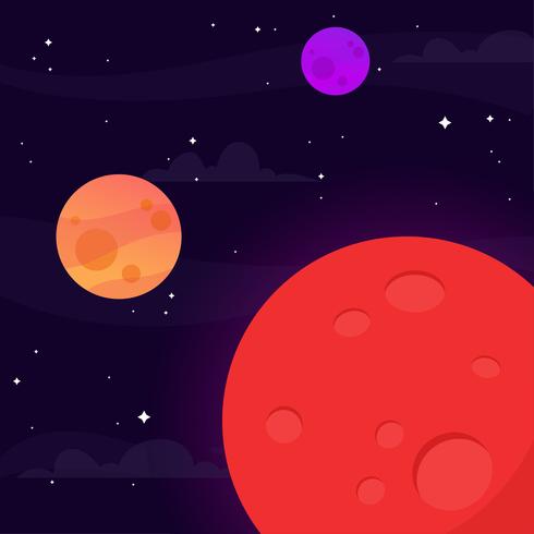 Galaxy Vector Background