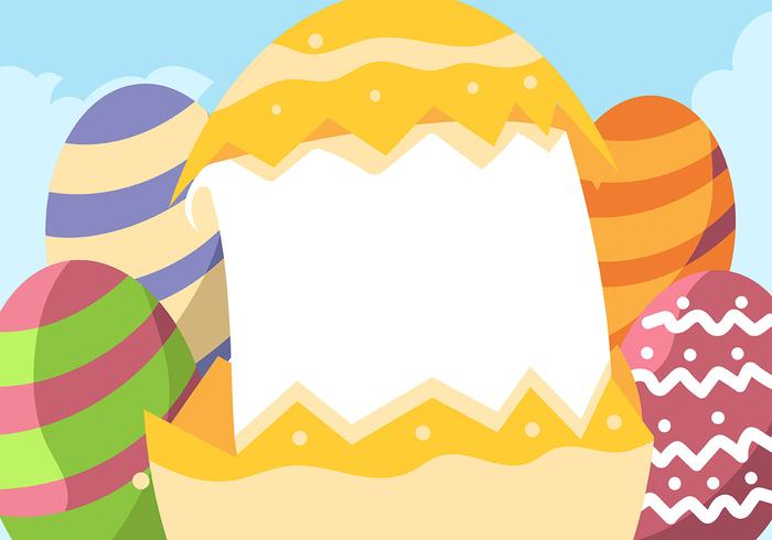 Easter background vector