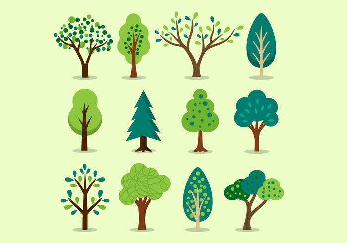 Tree Clipart Set vector