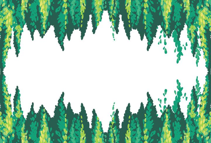 A Blank Pine Tree Frame vector