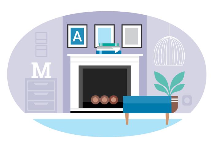 Vector Designer Room Illustration