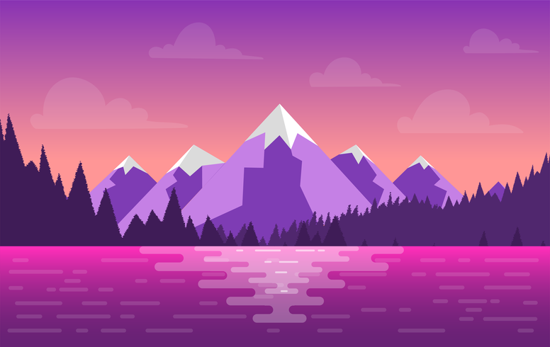 Vector paisaje ilustración