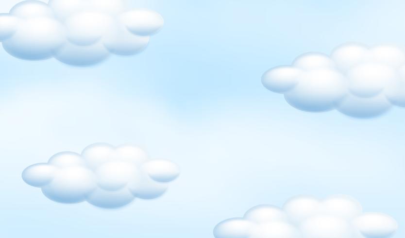 A Cloudy Blue Sky vector