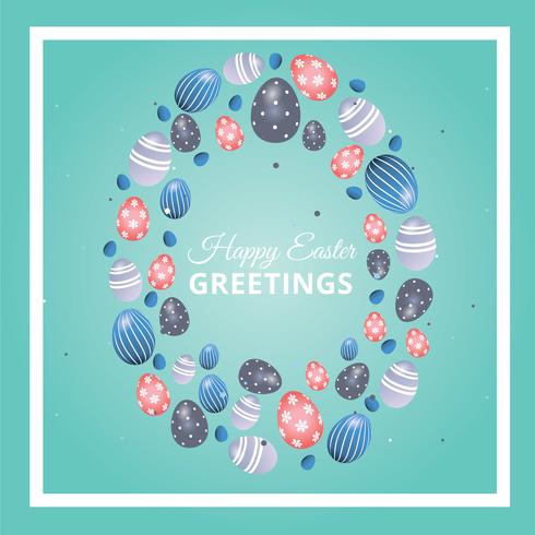 Vector Easter Greeting Card Design