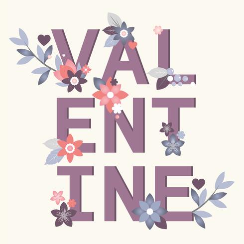 Vector Valentine's Day Greeting Card