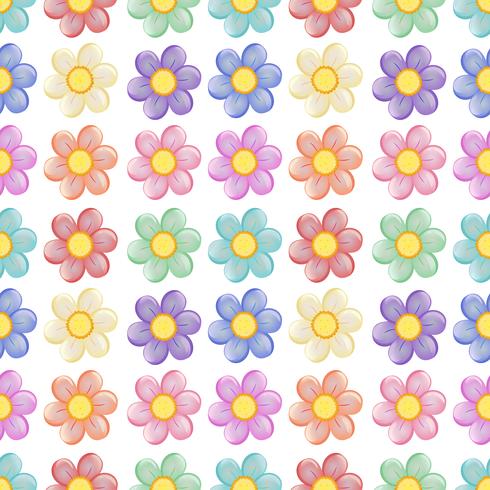 A seamless template with a floral design vector