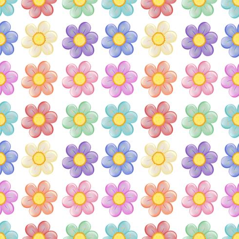 A seamless template with a floral design vector