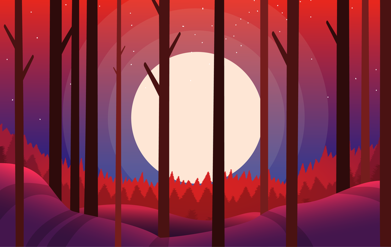 Vector paisaje ilustración