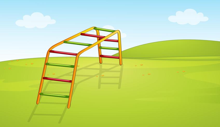 A playground equipment background vector