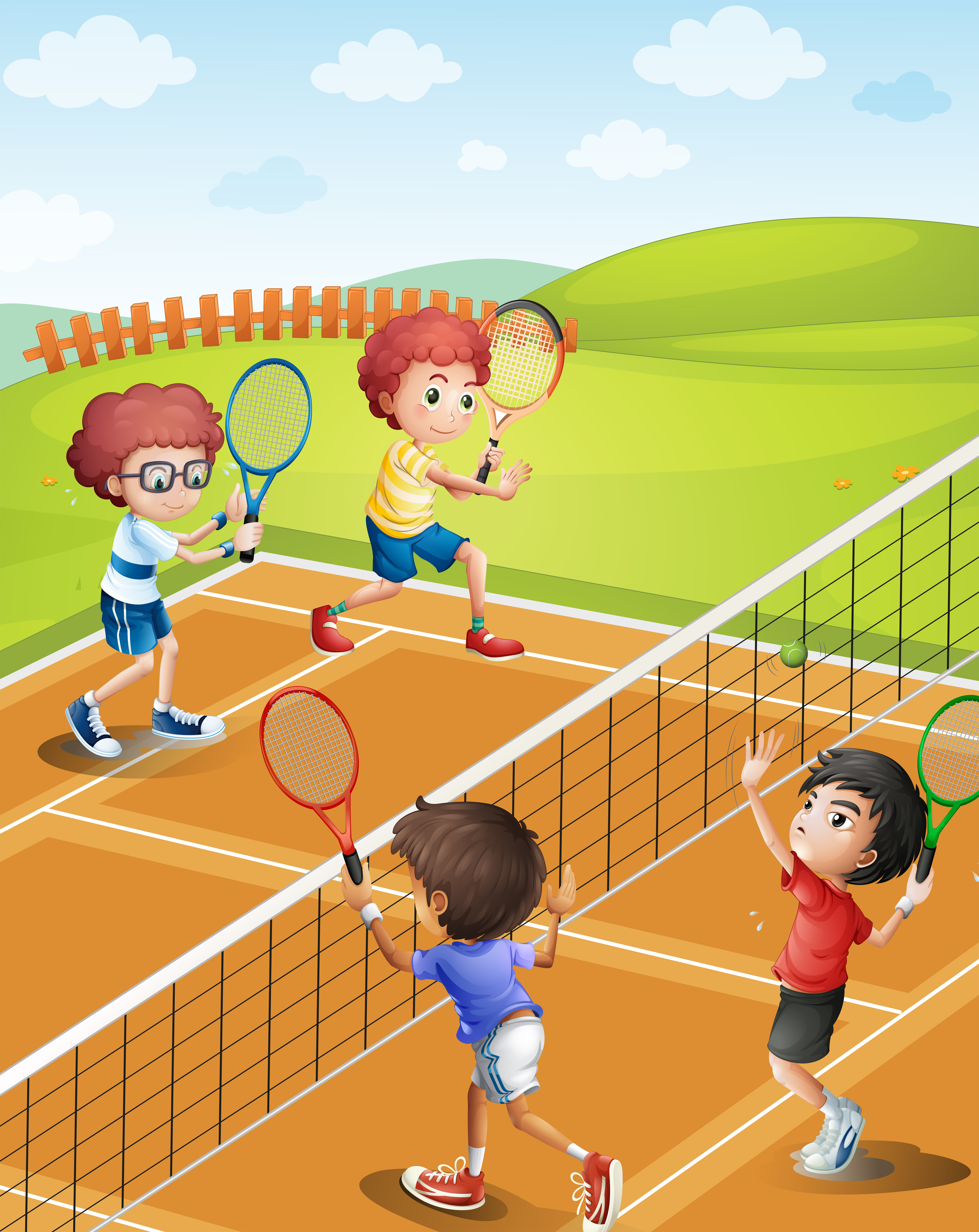 Tennis Kids Free Vector Art - (89 Free Downloads)
