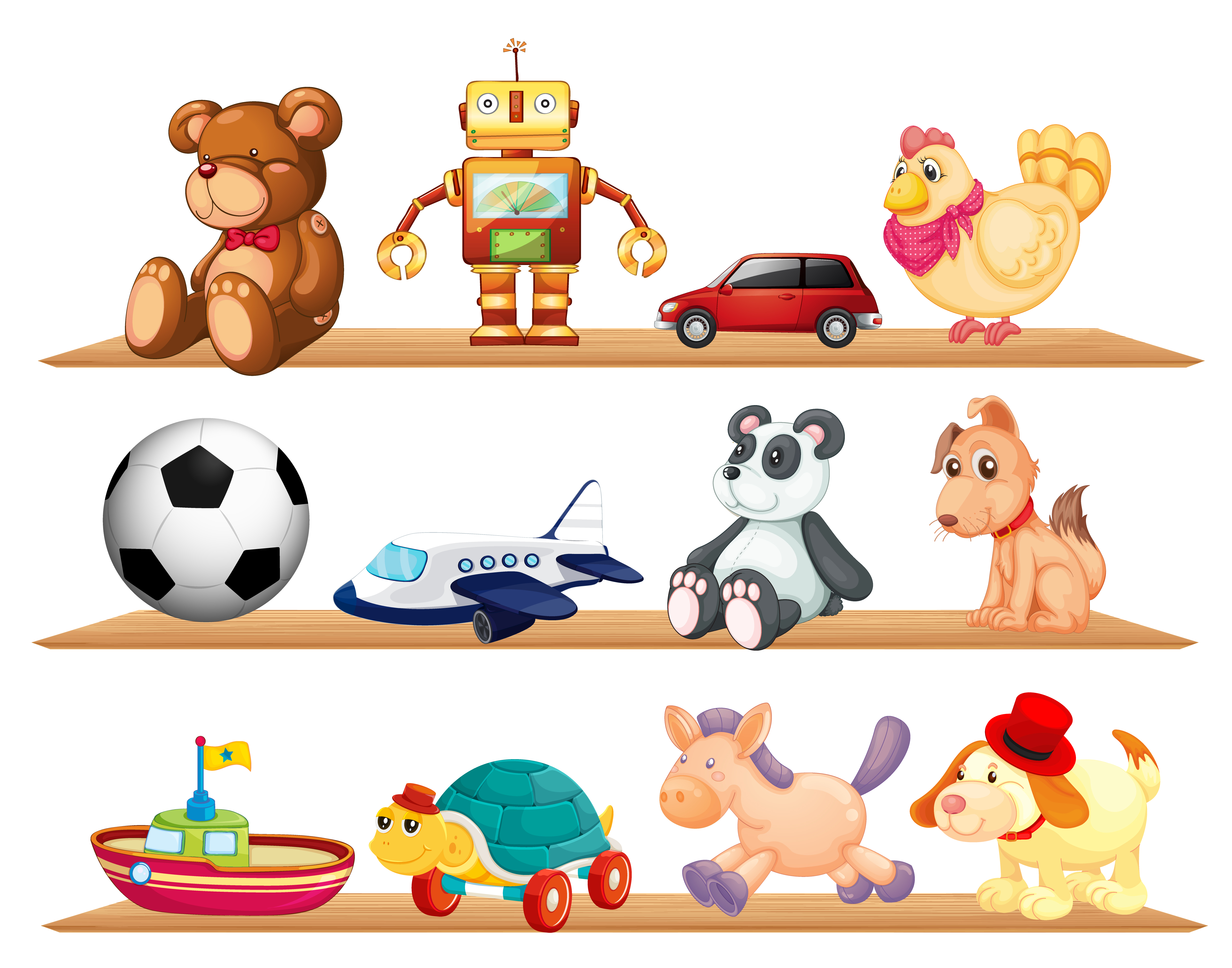 various toys 359517 Vector Art at Vecteezy
