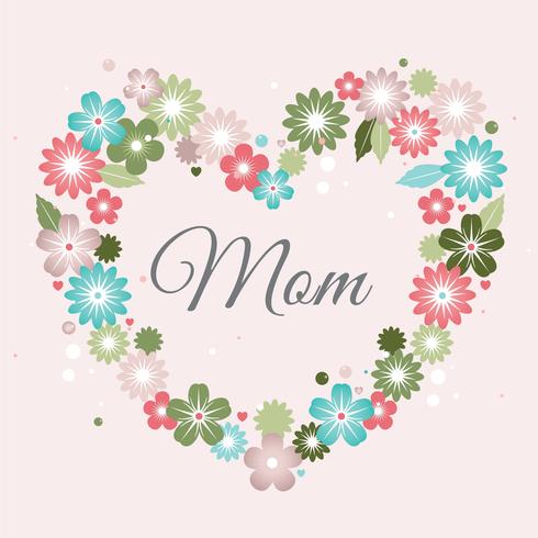 Vector Mother\'s Day Greeting Card