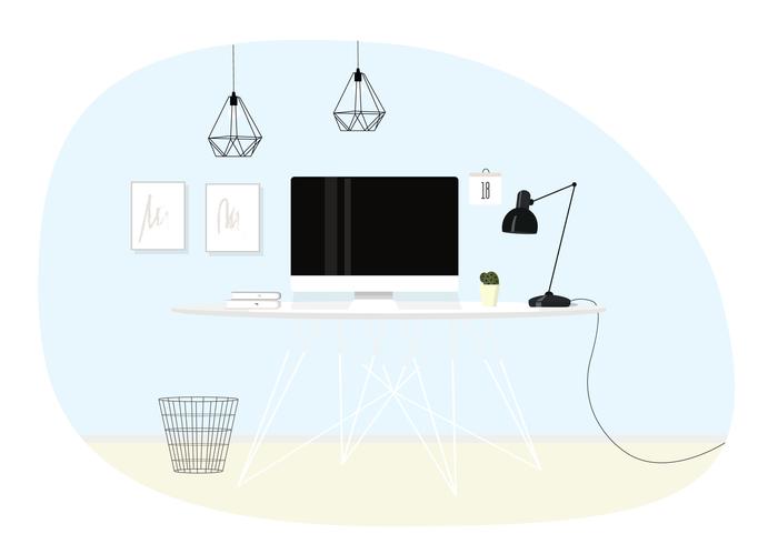 Vector Designer Room Illustration 