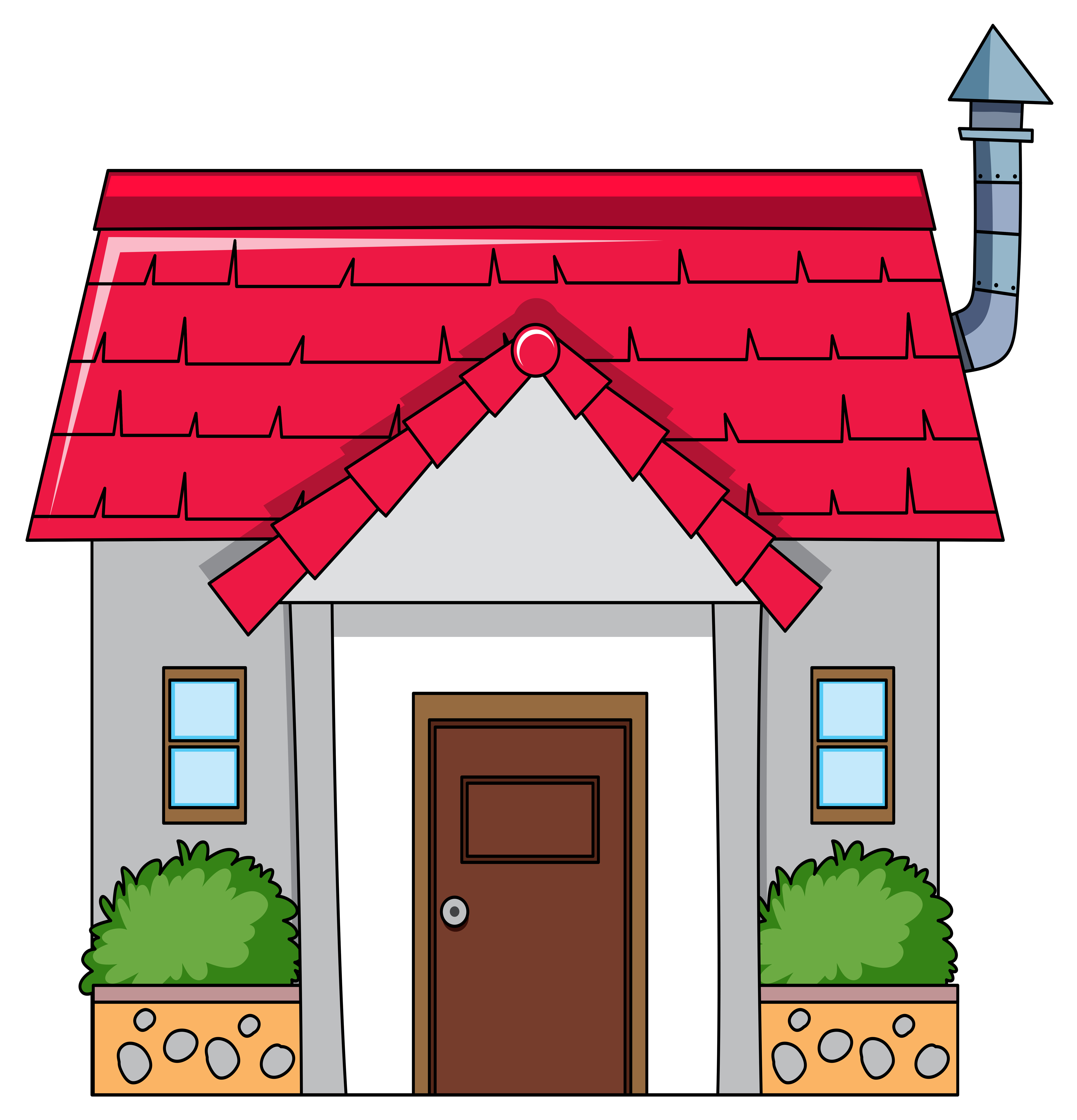 Download An isolated simple house - Download Free Vectors, Clipart Graphics & Vector Art