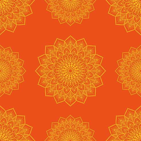 Kolam Onament Pattern Vector Design
