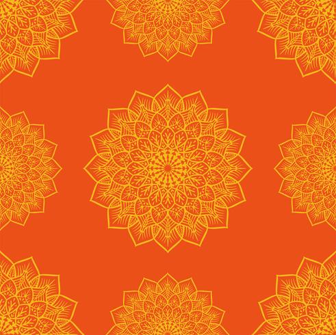 Kolam Onament Pattern Vector Design