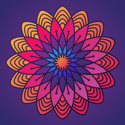 Coloridos patrones de Deepavali Kolam vector