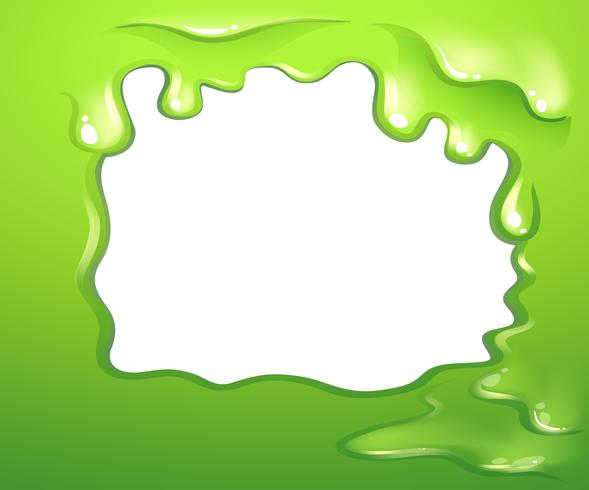 Un diseño de borde verde. vector