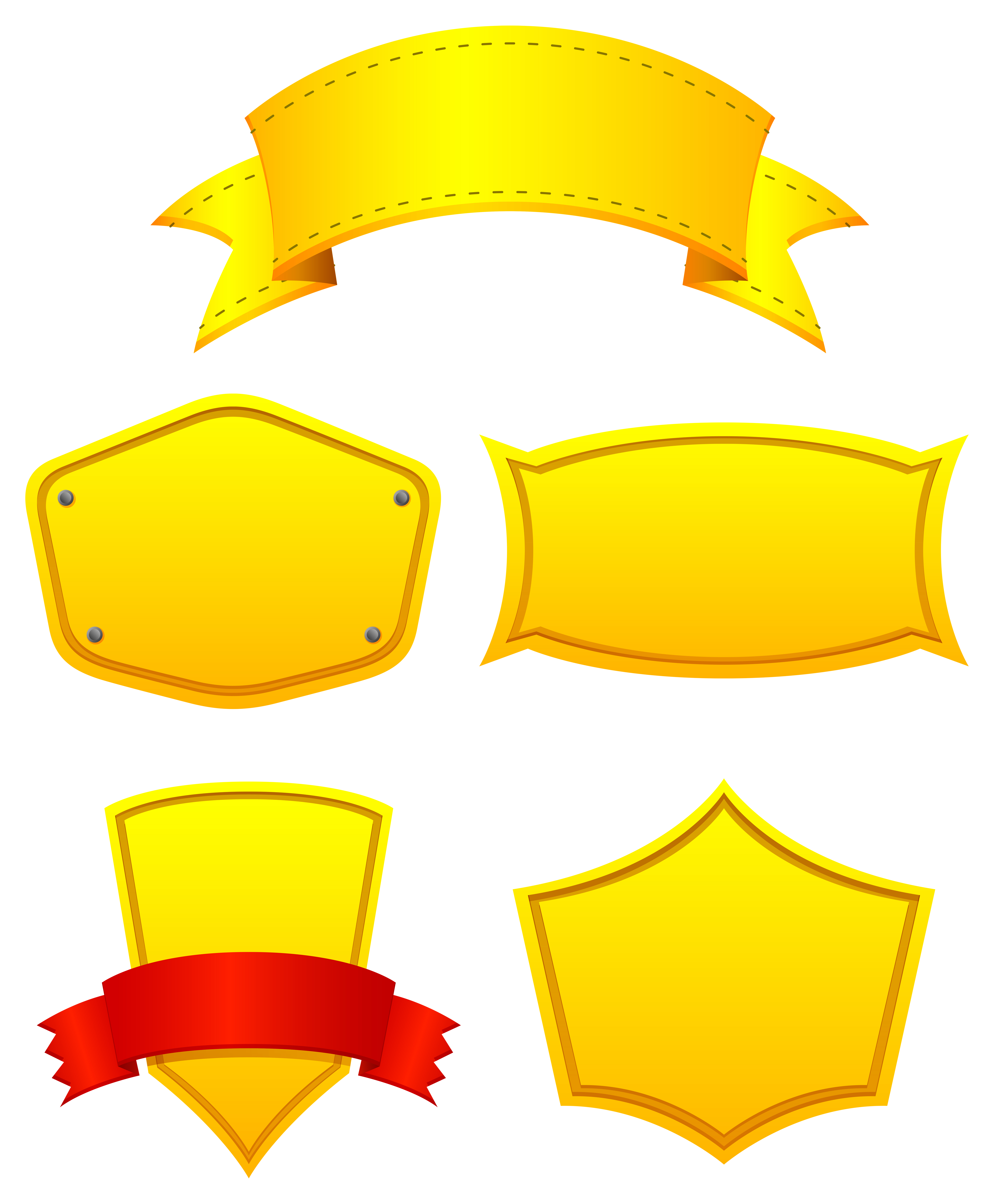 Yellow labels 359781 Vector Art at Vecteezy