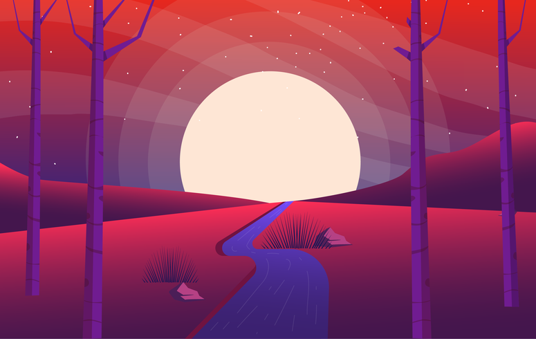 Vector paisaje ilustración