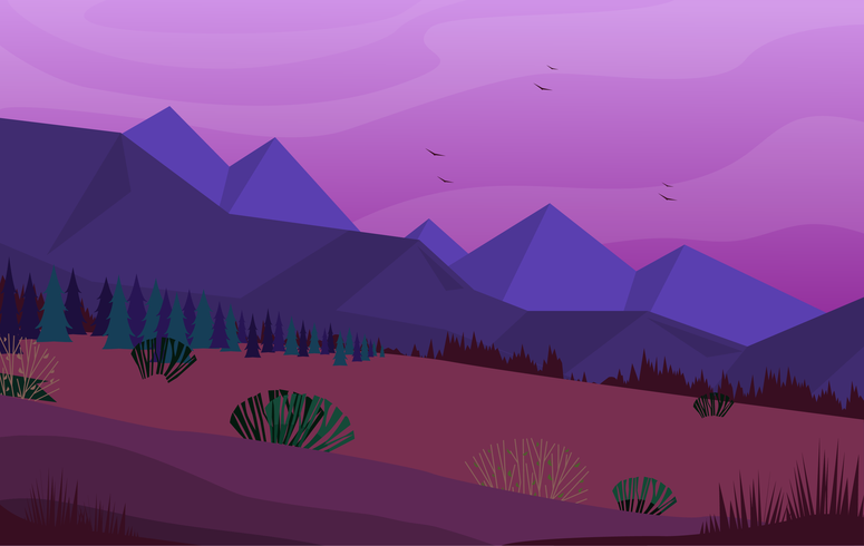 Vector paisaje ilustración