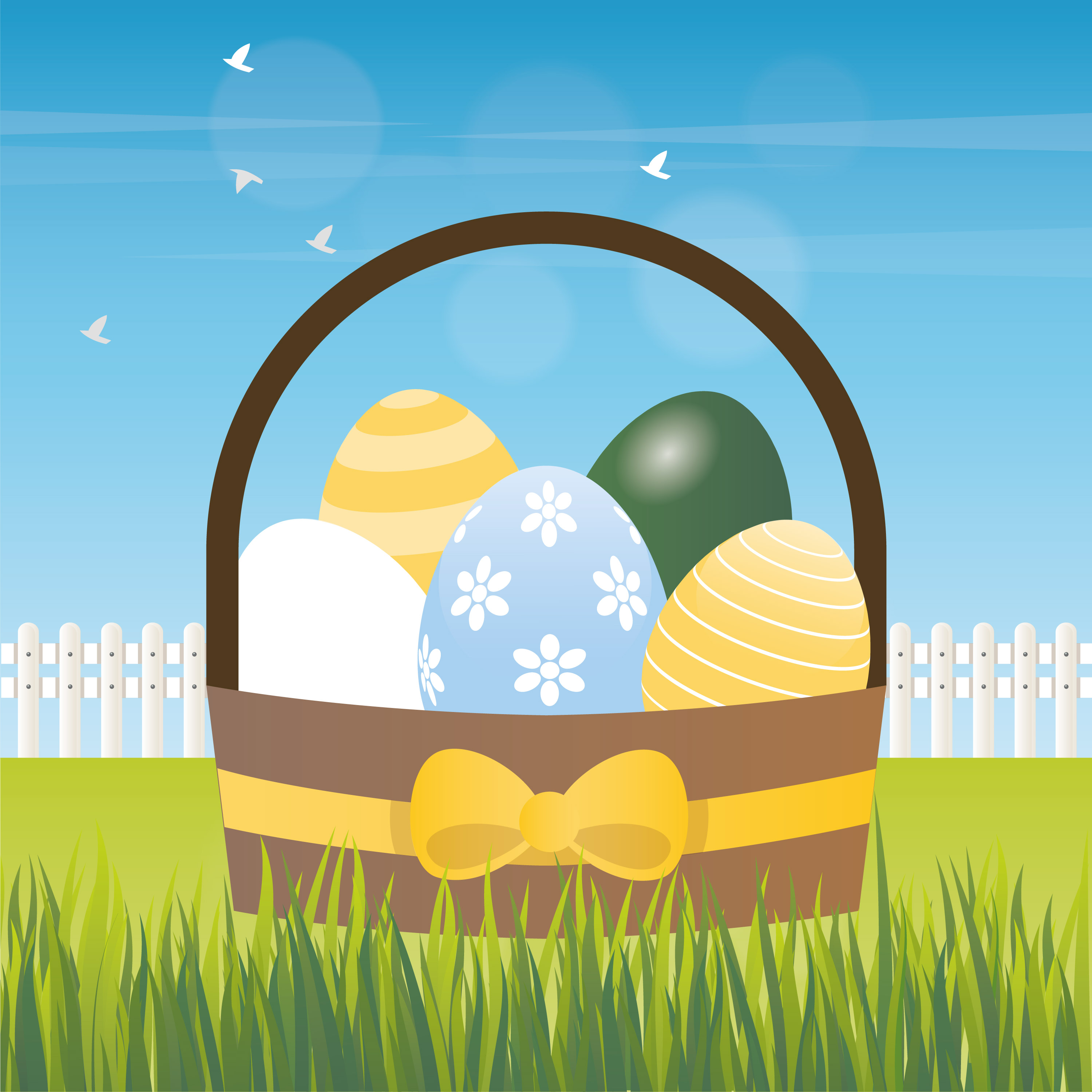 Download Vector Easter Greeting Card Design 360009 - Download Free Vectors, Clipart Graphics & Vector Art