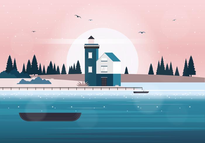 Vector paisaje ilustración