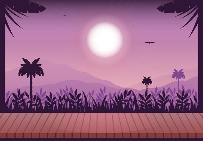 Vector paisaje ilustración