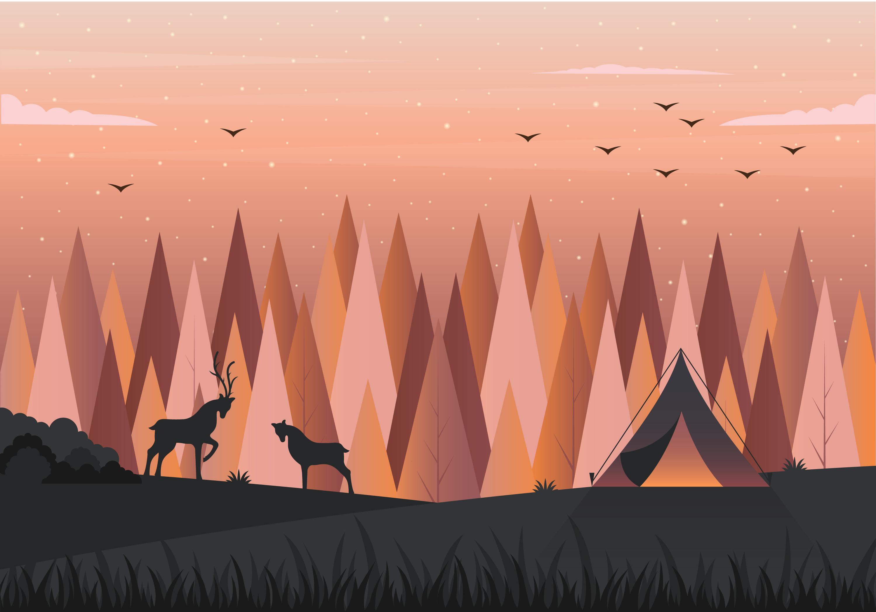 Vector Landscape Illustration 360068 Vector Art At Vecteezy Vector Landscape Illustration 360068 Vector Art At Vecteezy