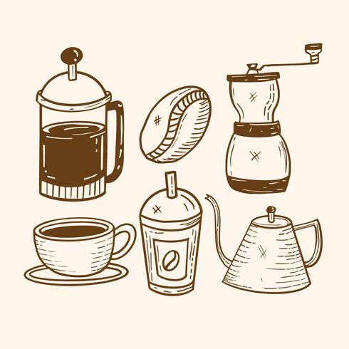 Coffee Element Collection vector