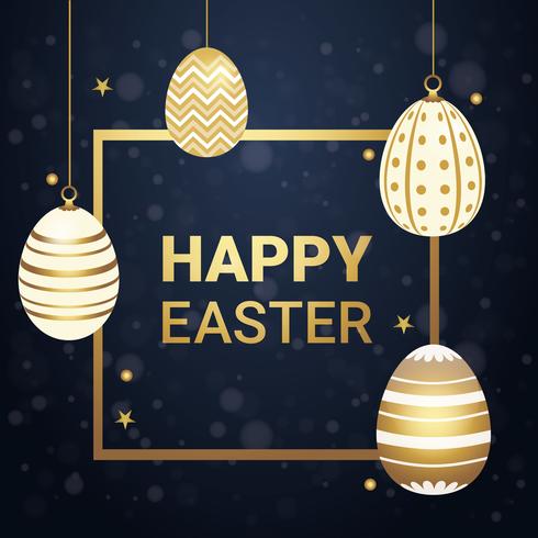 Vector Easter Greeting Card Design