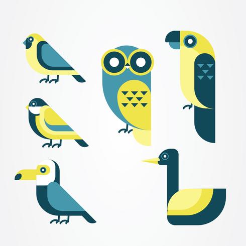 Pájaro Clipart Vector Pack