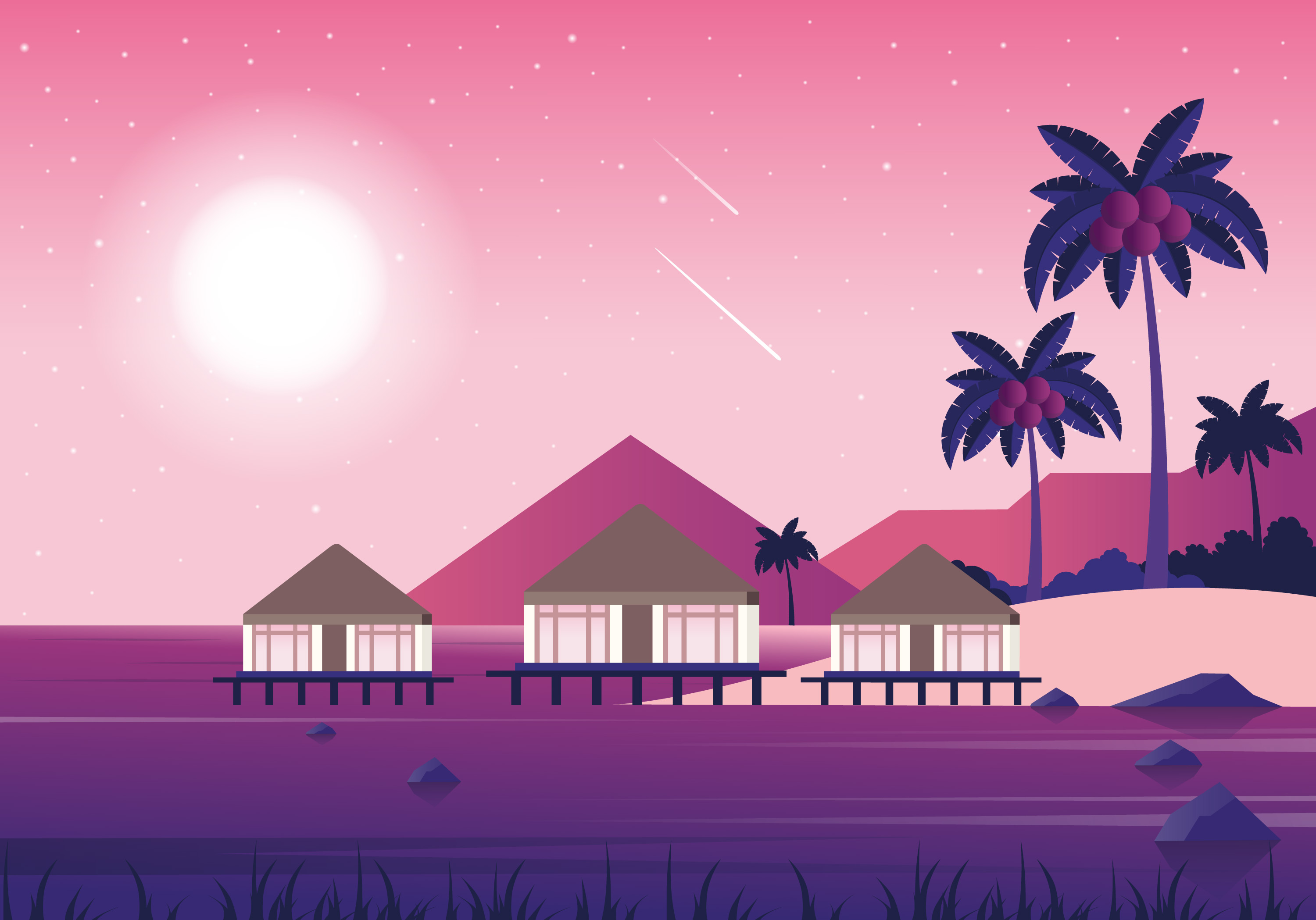 Vector Landscape Illustration 360129 Vector Art At Vecteezy Vector Landscape Illustration 360129 Vector Art At Vecteezy