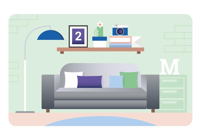 Vector Designer Room Illustration