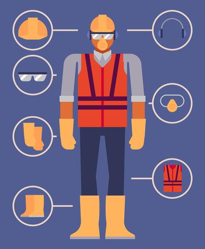 Personal Protective Equipment Illustration vector