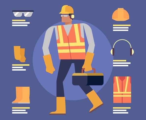Personal Protective Equipment Illustration vector