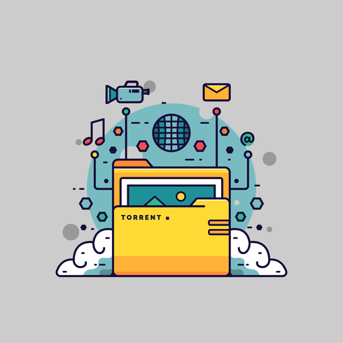 Torrent File Vector 