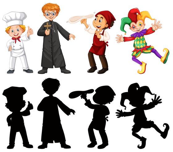 Set of people character vector