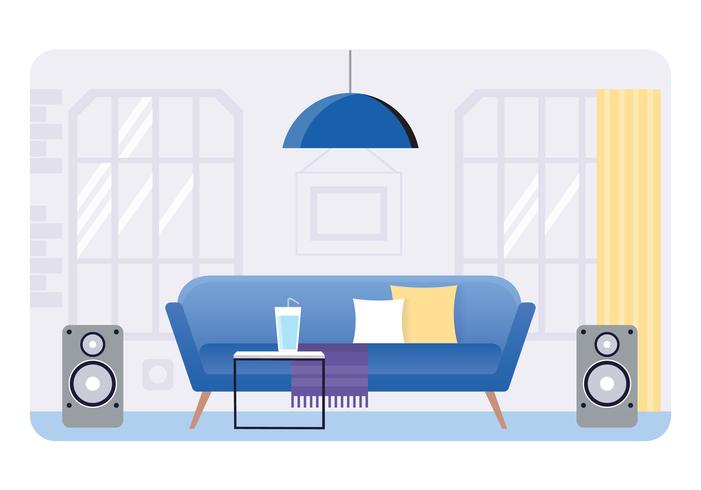 Vector Designer Room Illustration