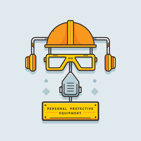 Equipo de protección personal Vector