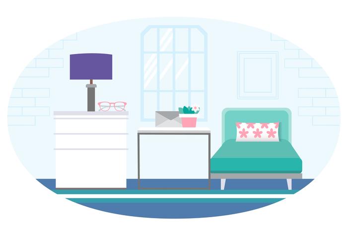 Vector Designer Room Illustration