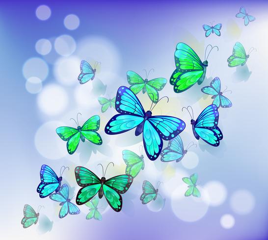 Butterflies in a stationery vector