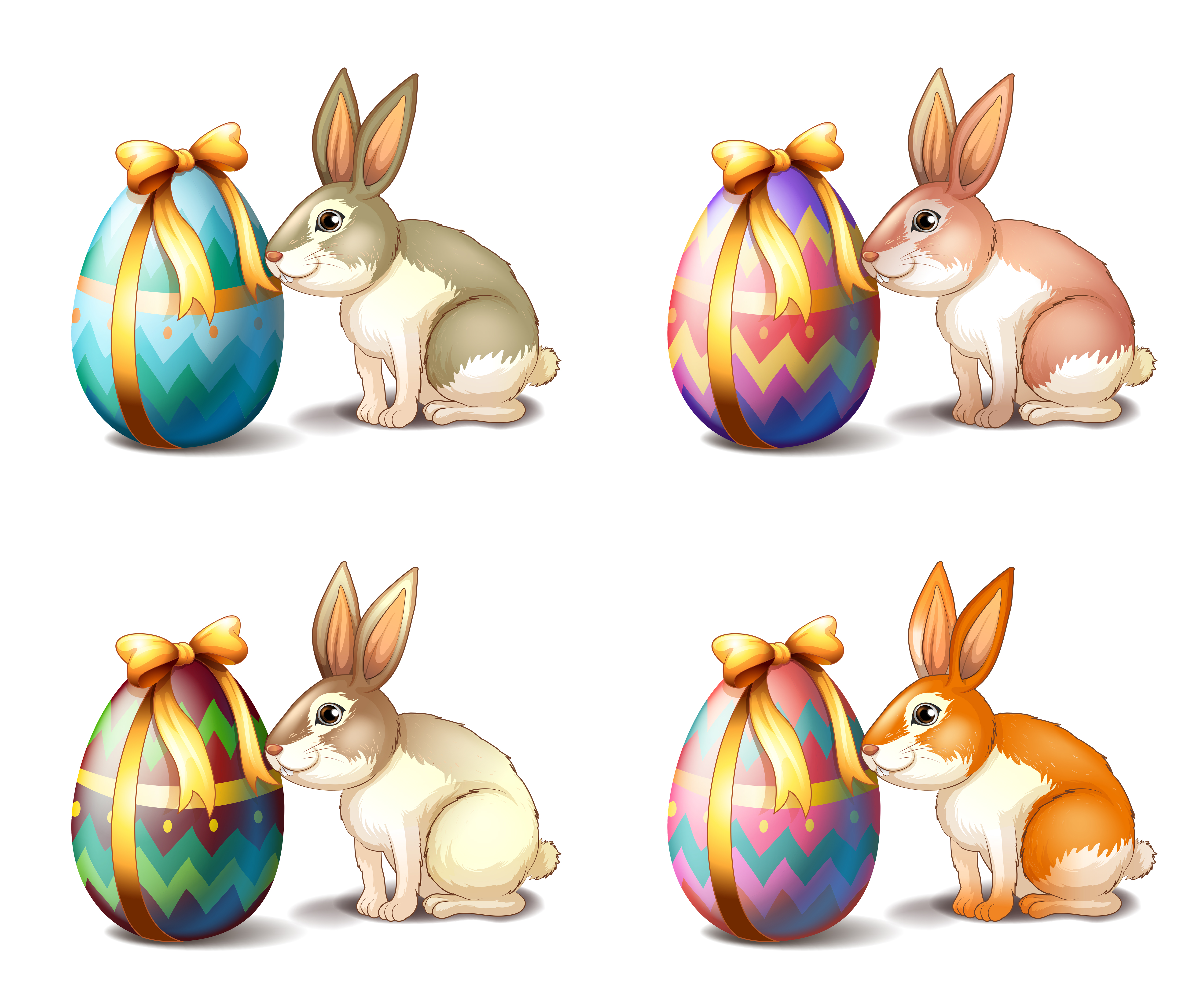 Download Four rabbit in different colors 360546 - Download Free ...