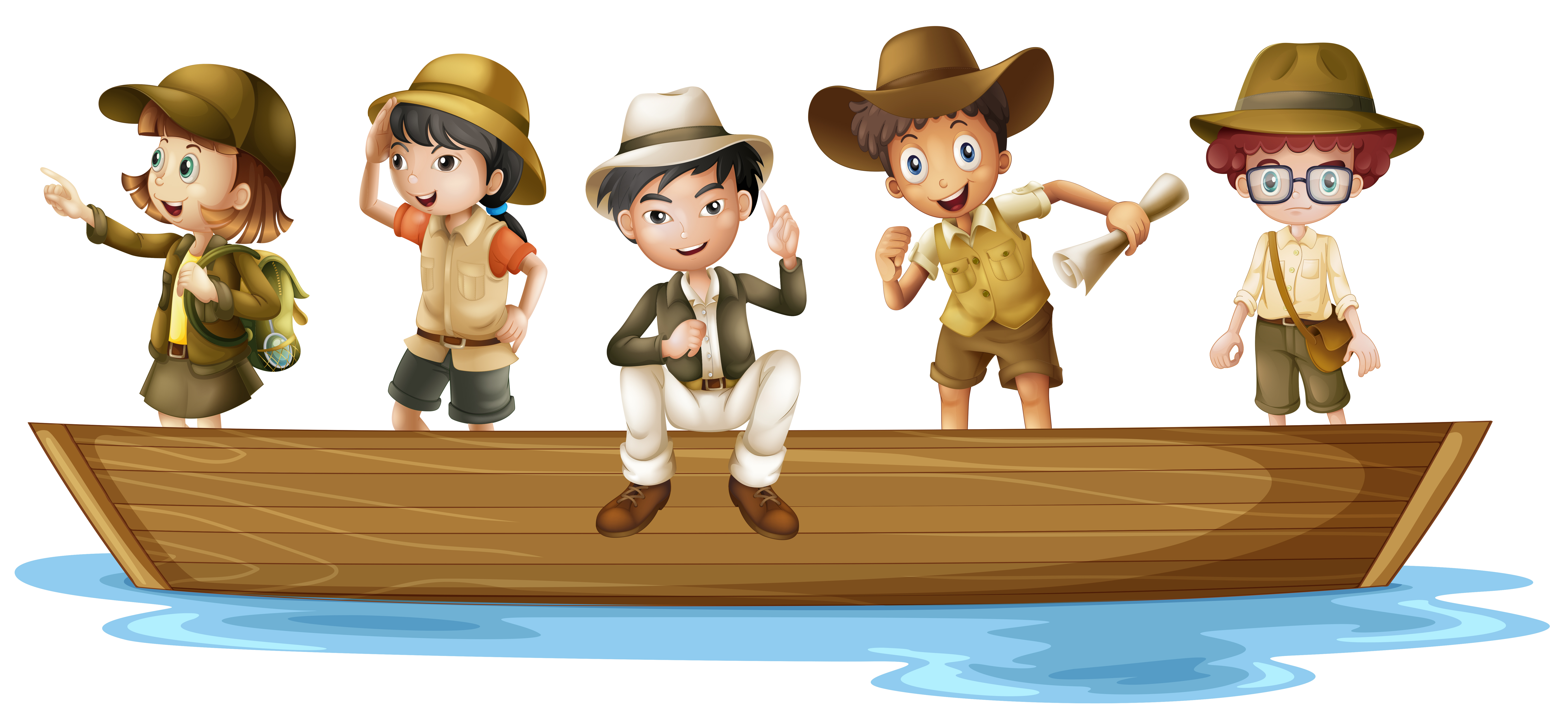 Download the Young explorers 360757 royalty-free Vector from Vecteezy for y...