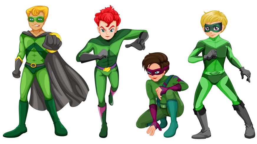 Green heroes vector