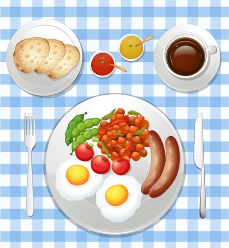 A Set of British Breakfast vector
