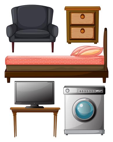 Muebles utiles vector